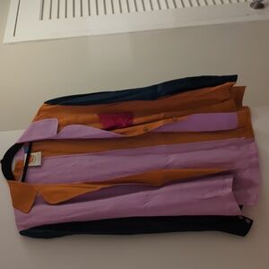 Farm Rio/Anthropology Colorblock Blouse